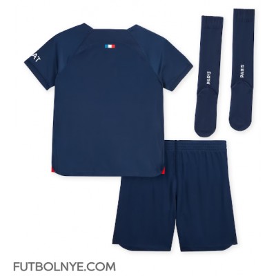 Camiseta Paris Saint-Germain Primera Equipación para niños 2023-24 manga corta (+ pantalones cortos)